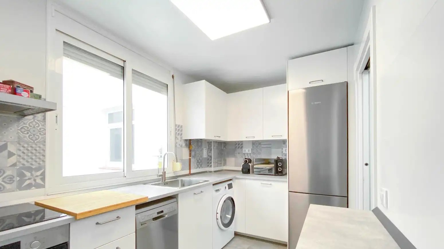 Cocina de Piso de alquiler en Santander con Calefacción, Parquet y Amueblado