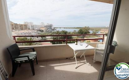 Balcony of Flat for sale in Roses
