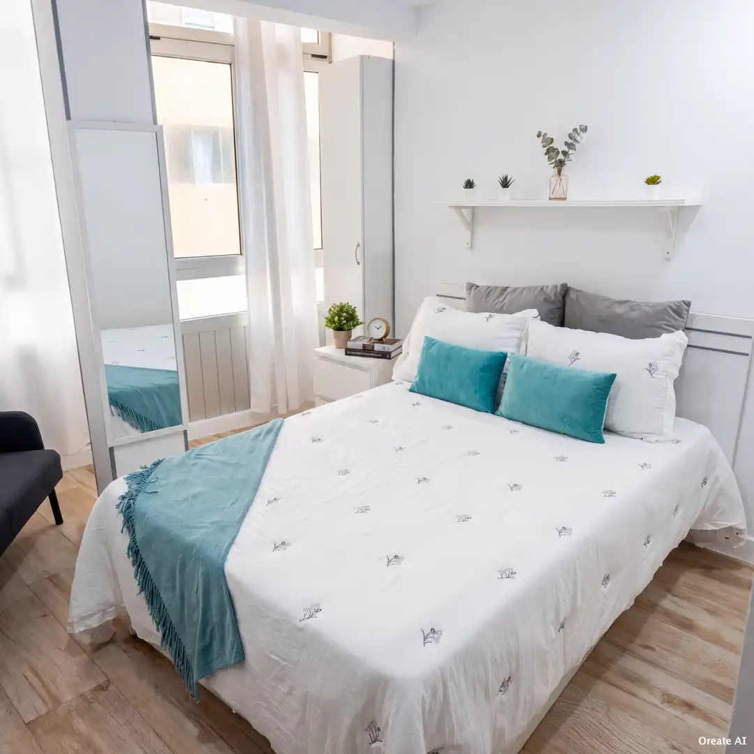 Schlafzimmer von Wohnung zur Miete in Las Palmas de Gran Canaria mit Möbliert, Waschmaschine und Mikrowelle