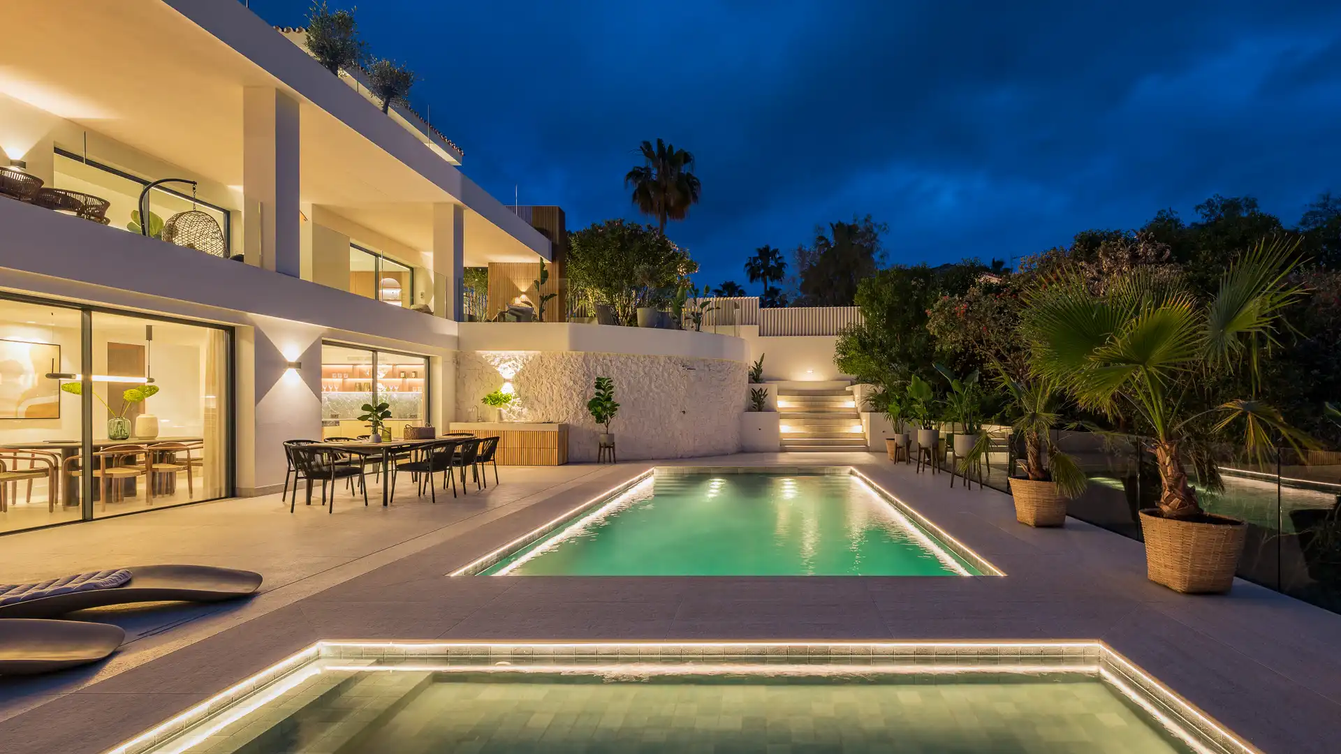 Terraza de Casa o chalet en venta en Marbella con Aire acondicionado, Jardín privado y Terraza
