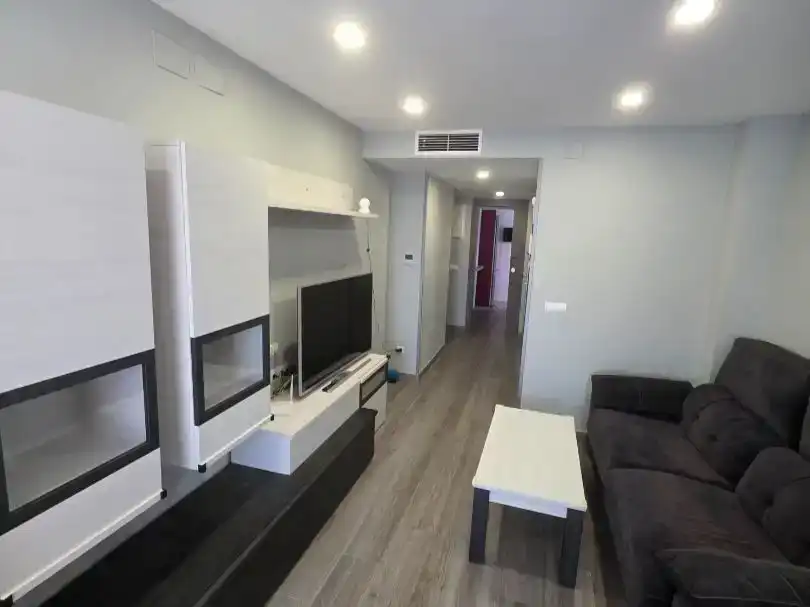 Wohnzimmer von Wohnung zur Miete in Gandia mit Klimaanlage, Schwimmbad und Möbliert