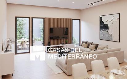 Living room of Single-family semi-detached for sale in La Pobla de Farnals  with Air Conditioner, Terrace and Balcony