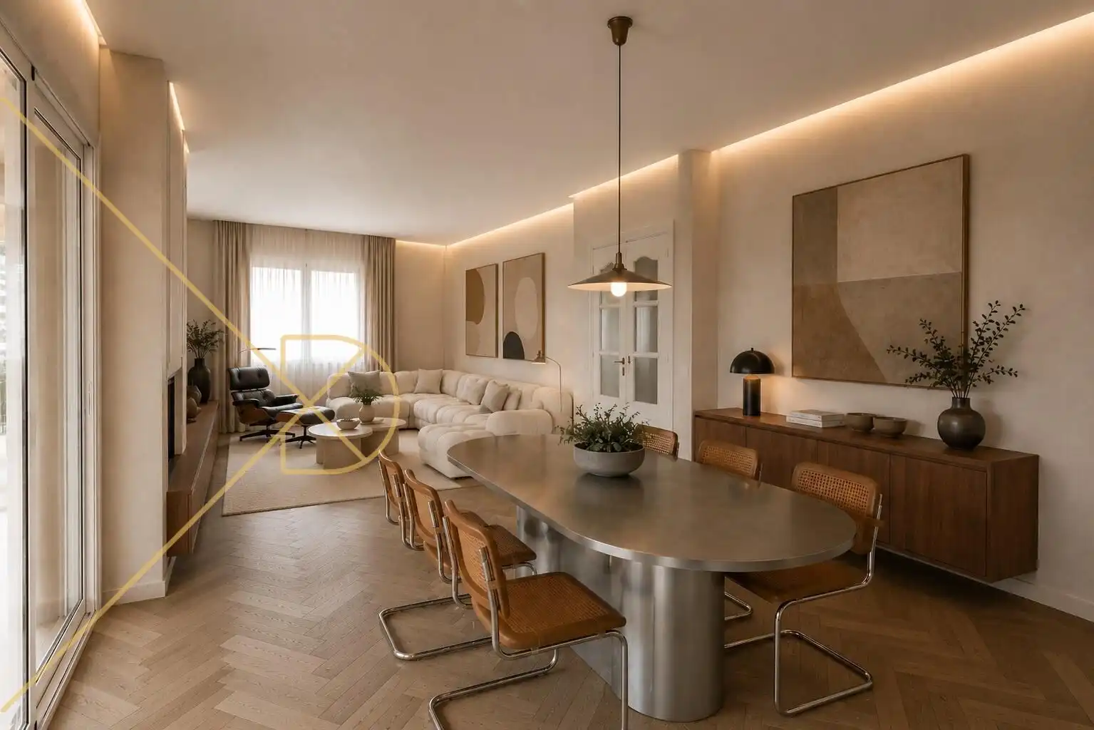 Living room of Houses for sale in Sant Just Desvern  with Air Conditioner, Heating and Private garden