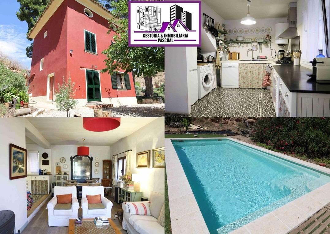 Exterior view of Country house for sale in Híjar  with Heating, Private garden and Storage room