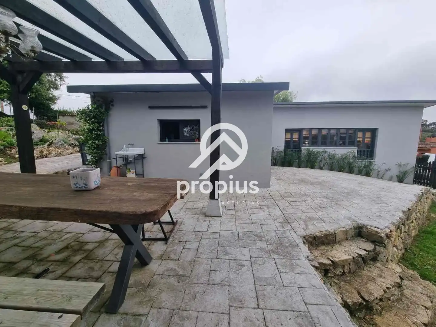 Terraza de Casa o chalet en venta en Ribadesella con Calefacción, Jardín privado y Terraza