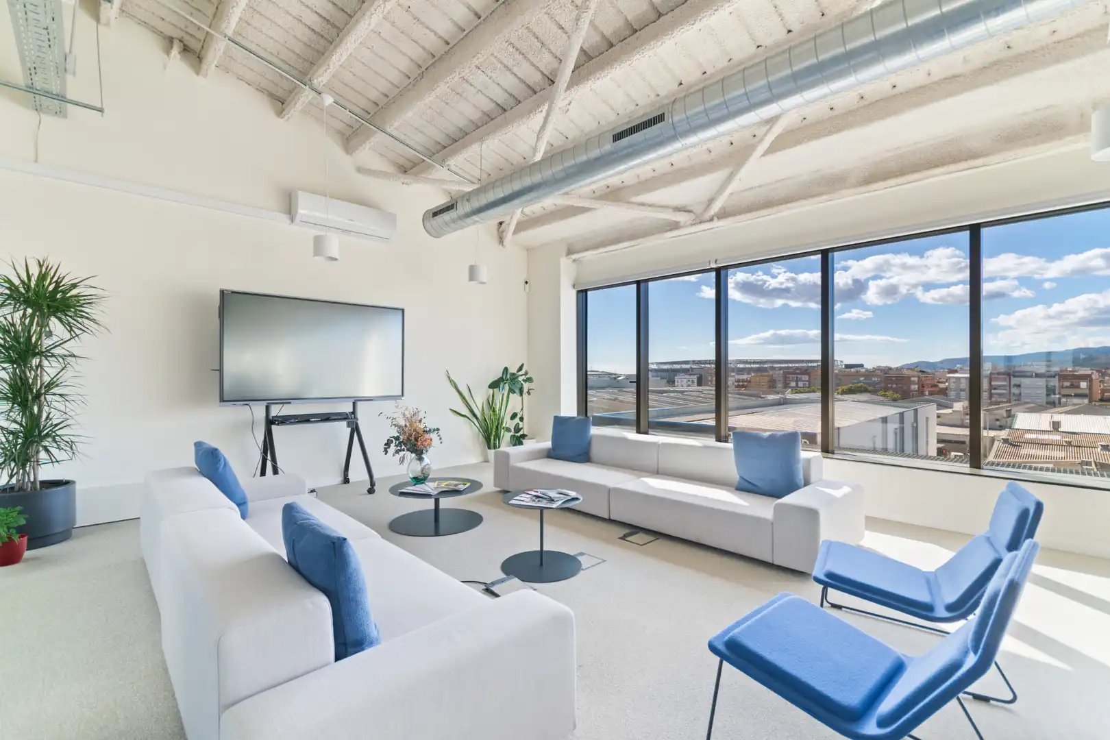 Wohnzimmer von Büro zur Miete in Cornellà de Llobregat mit Klimaanlage, Heizung und Alarm