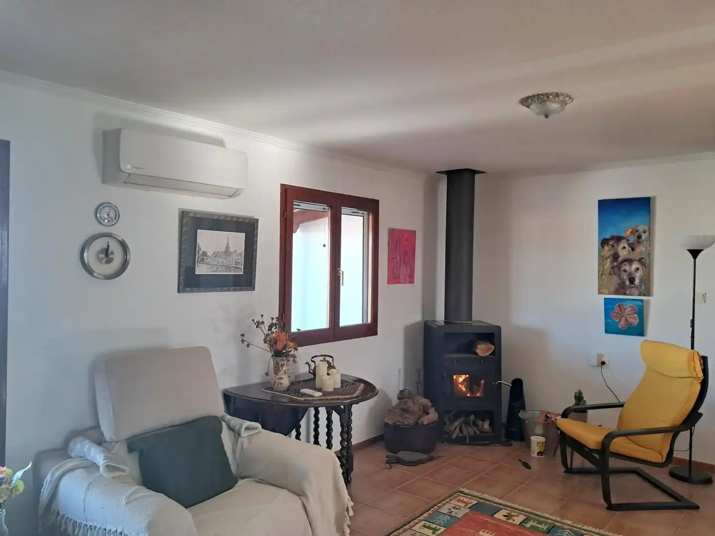 Living room of Houses for sale in Elche / Elx  with Air Conditioner, Private garden and Terrace