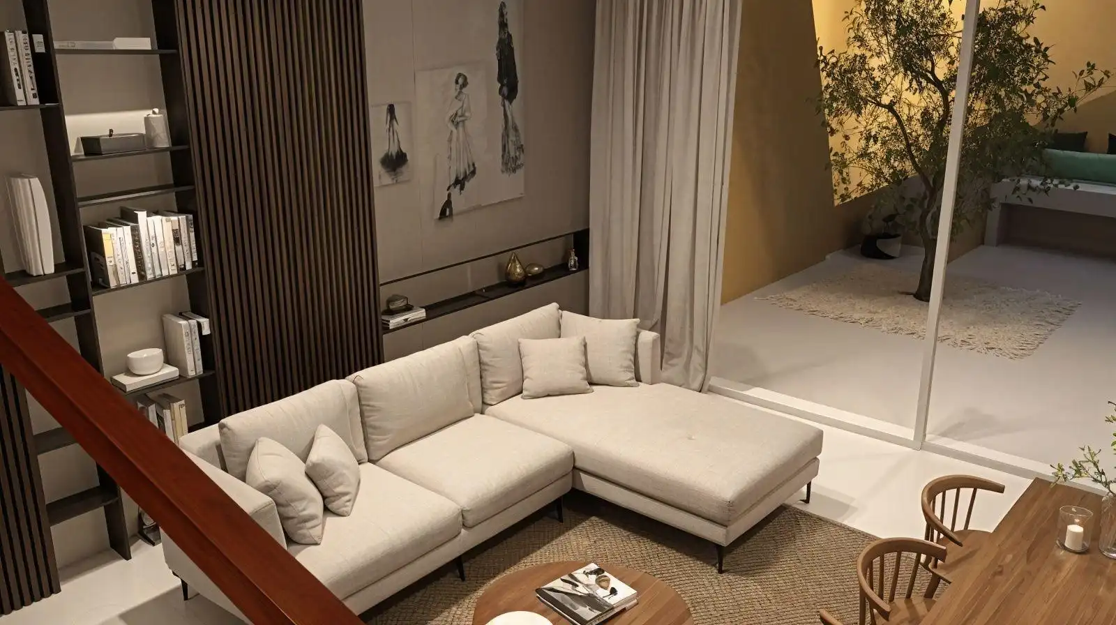 Living room of Houses for sale in Porreres  with Air Conditioner, Private garden and Terrace