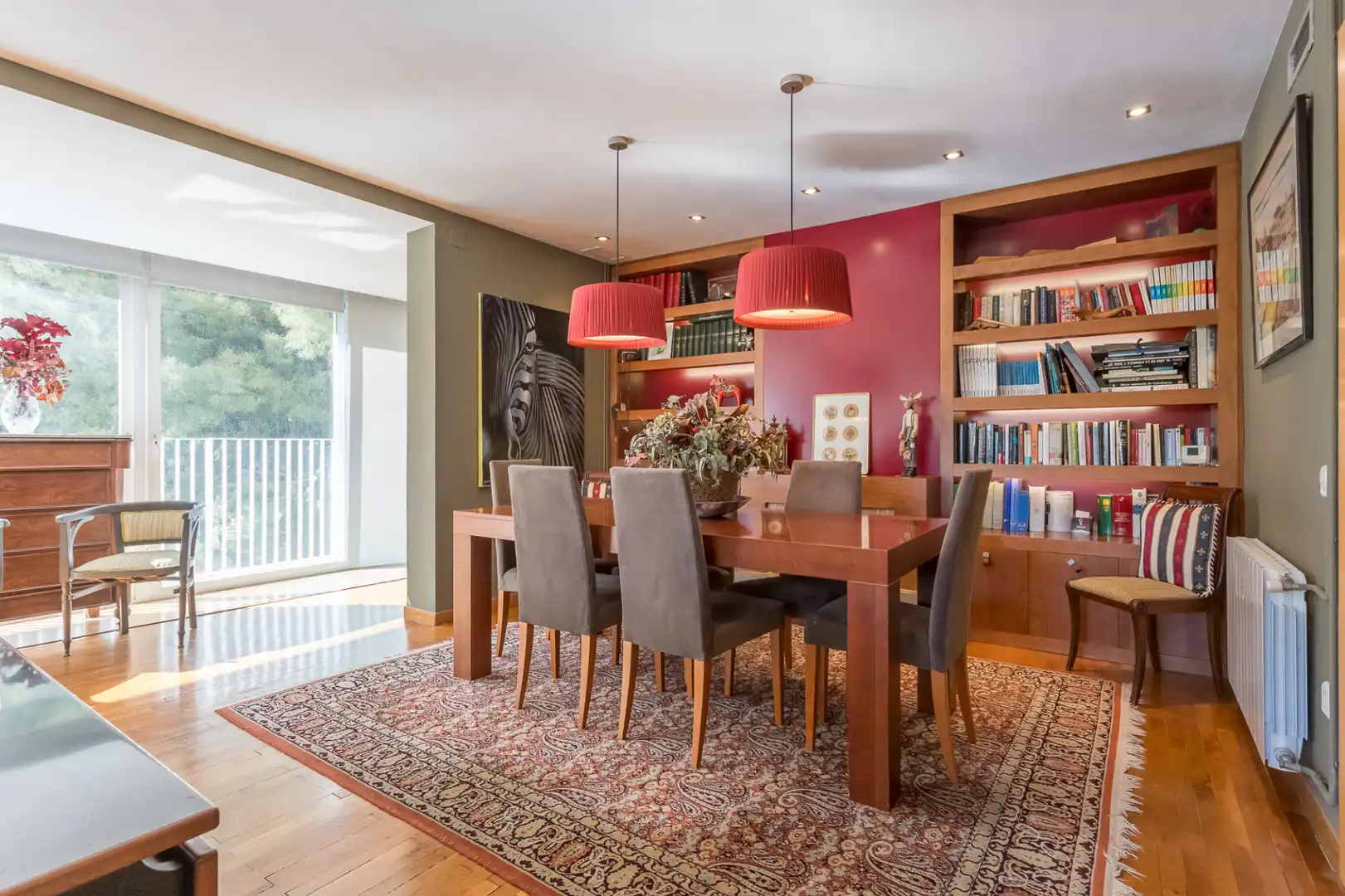 Esszimmer von Wohnung zum Verkauf in Barcelona mit Klimaanlage, Heizung und Parkett