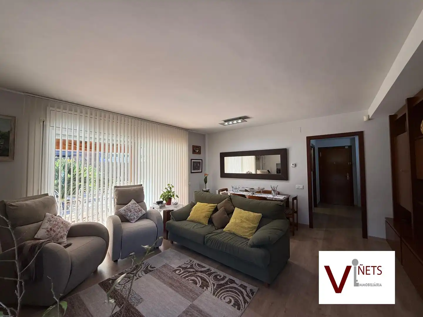 Wohnzimmer von Erdgeschoss zum Verkauf in La Garriga mit Heizung, Privatgarten und Parkett