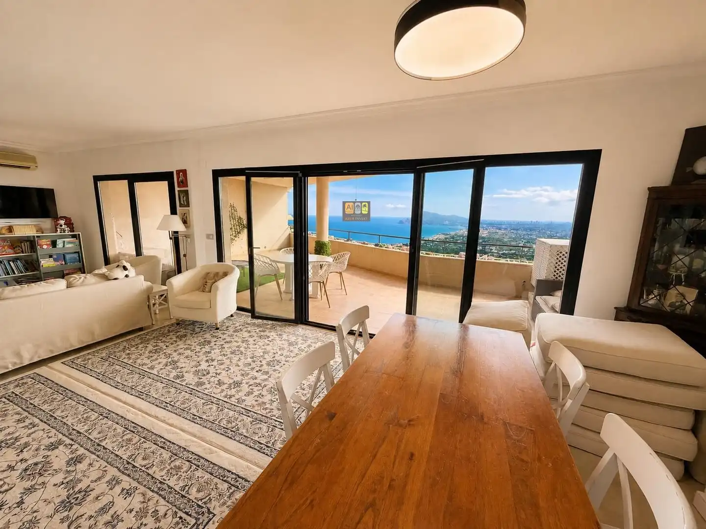 Menjador de Apartament en venda en Altea amb Aire condicionat, Calefacció i Jardí privat