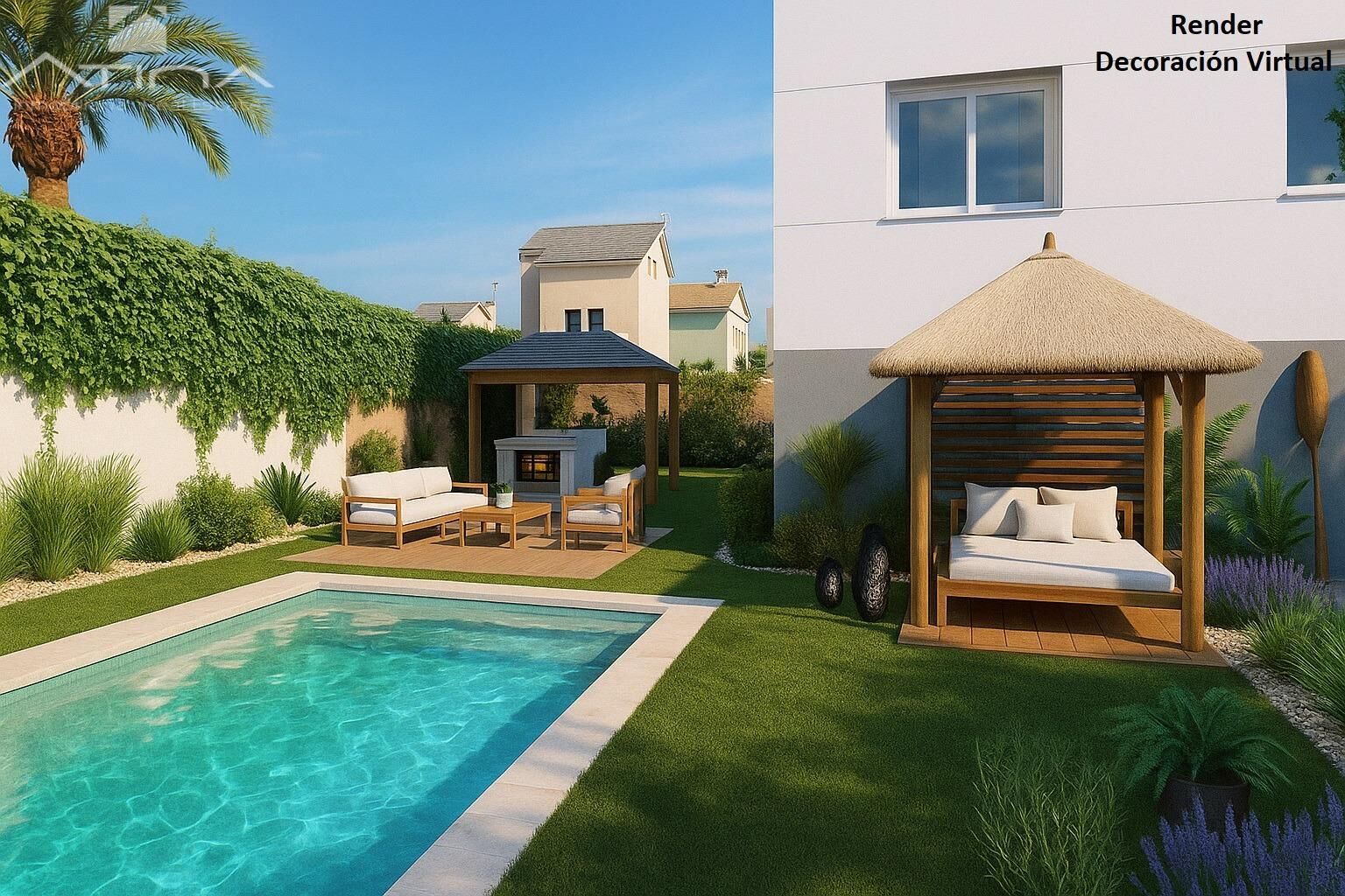 Piscina de Casa o xalet en venda en Daimús amb Calefacció, Jardí privat i Terrassa