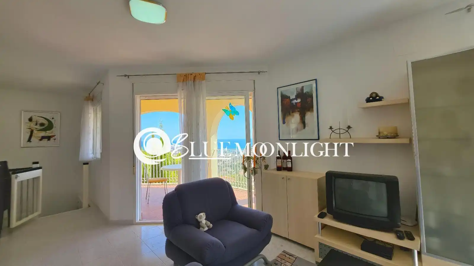 Sala de estar de Dúplex en venta en Peñíscola / Peníscola con Aire acondicionado, Calefacción y Jardín privado