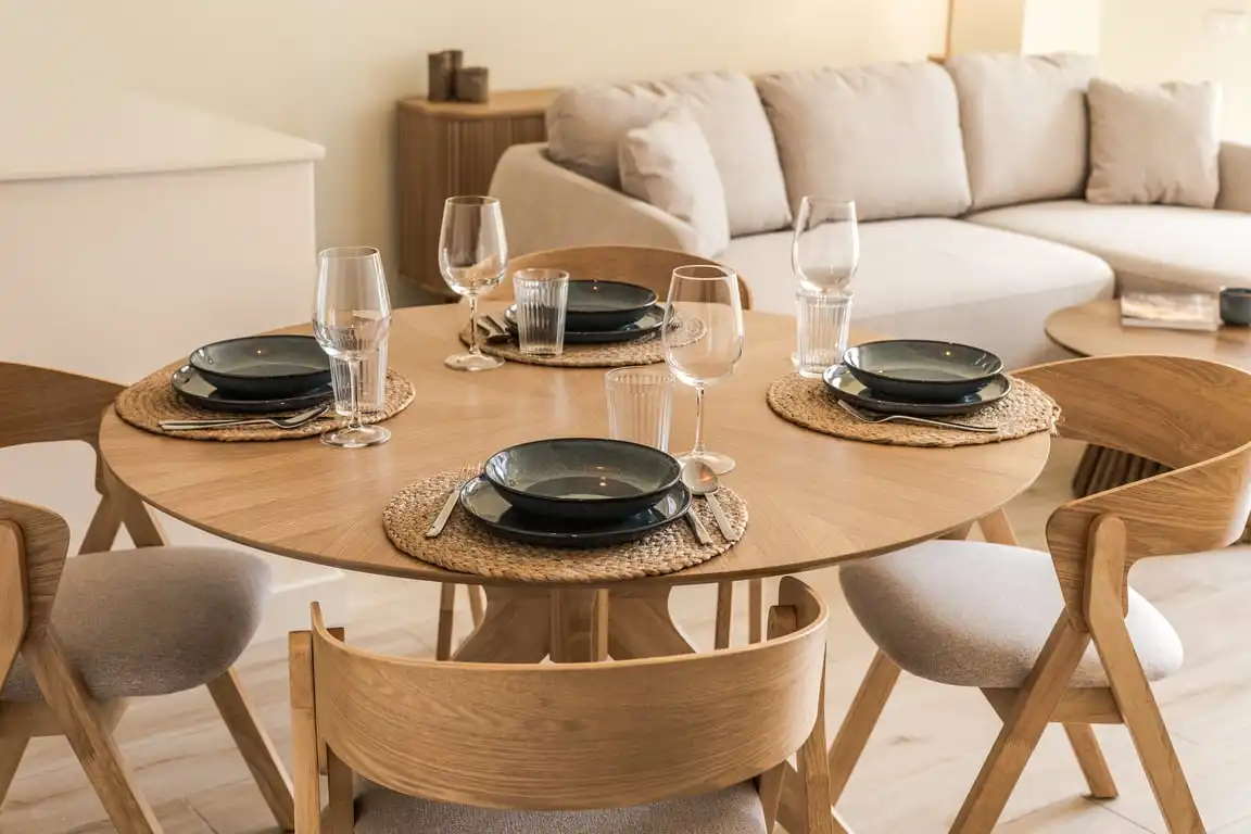 Dining room of Apartments for rent in Jávea / Xàbia  with Air Conditioner, Storage room and Sauna