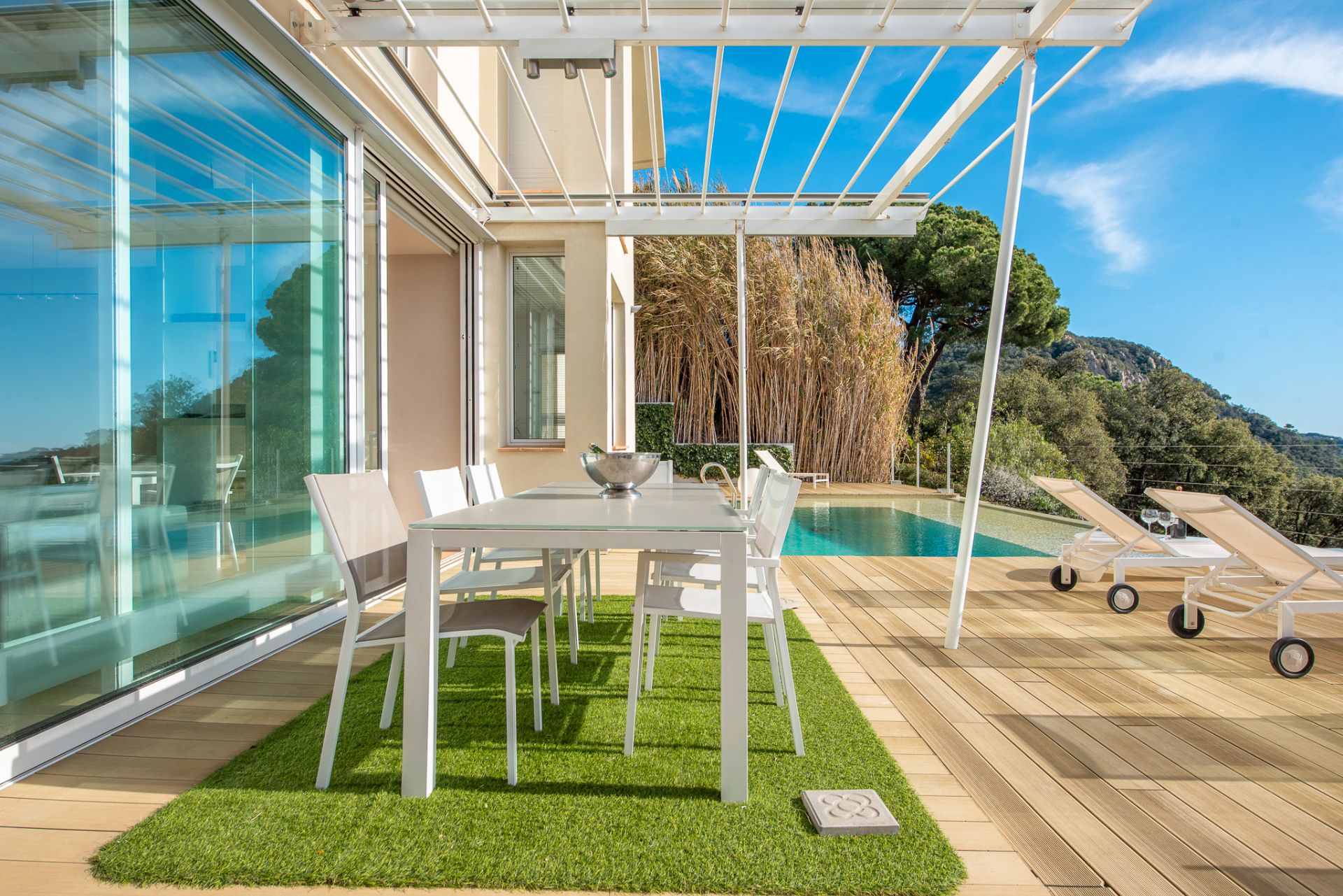Terrassa de Casa o xalet en venda en Santa Cristina d'Aro amb Calefacció, Jardí privat i Terrassa