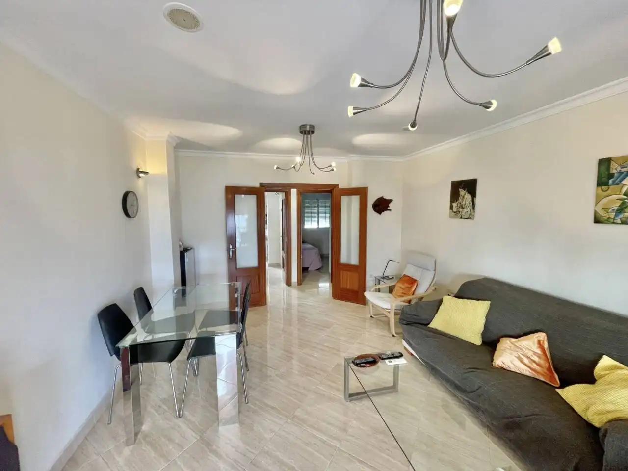 Sala d'estar de Pis de lloguer en Playa del Rincón