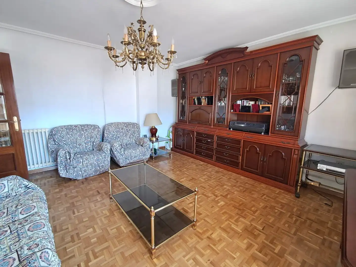 Sala de estar de Piso en venta en Valladolid con Calefacción, Parquet y Terraza