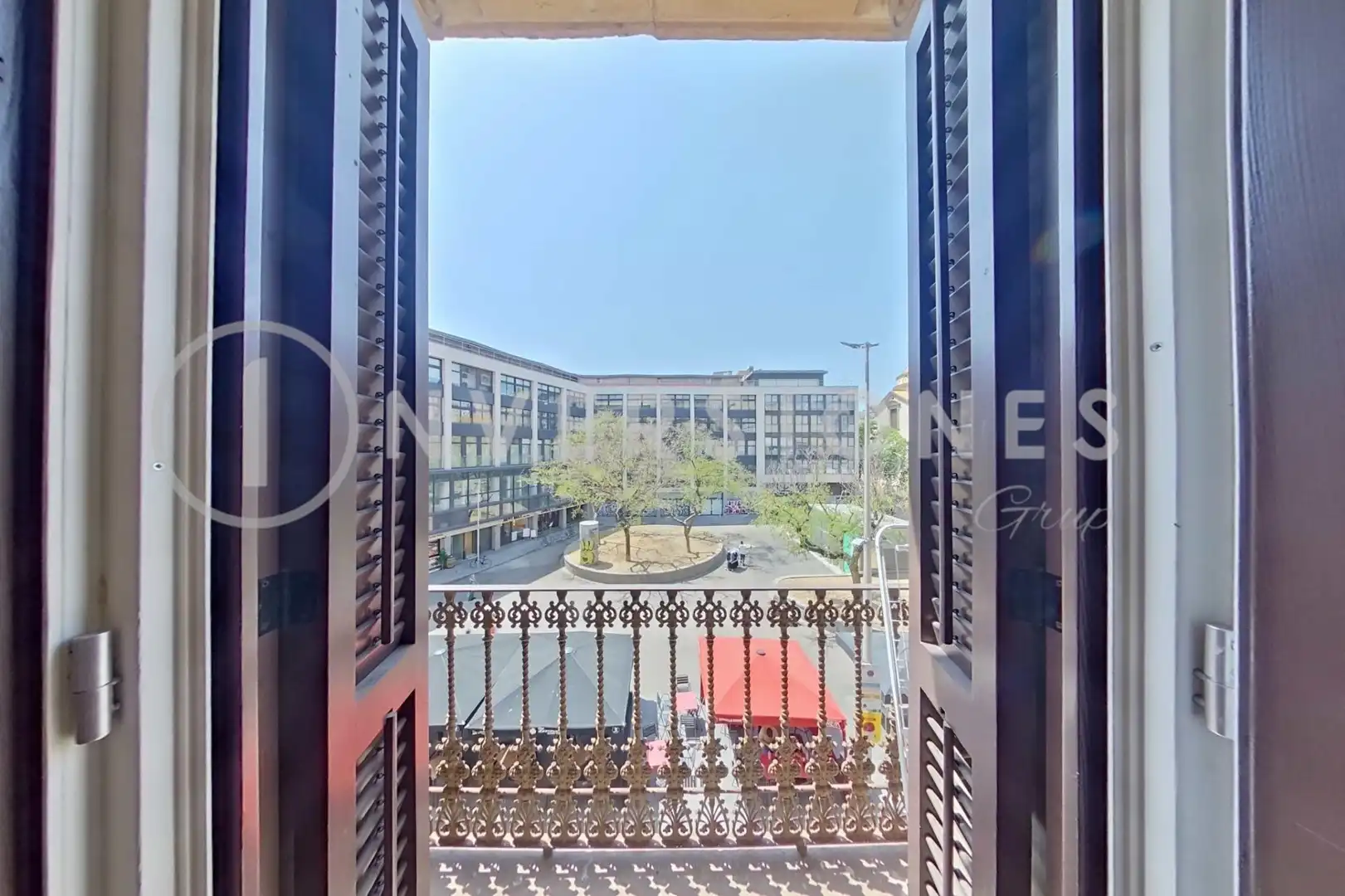 Terraza de Apartamento de alquiler en Barcelona con Aire acondicionado, Calefacción y Terraza