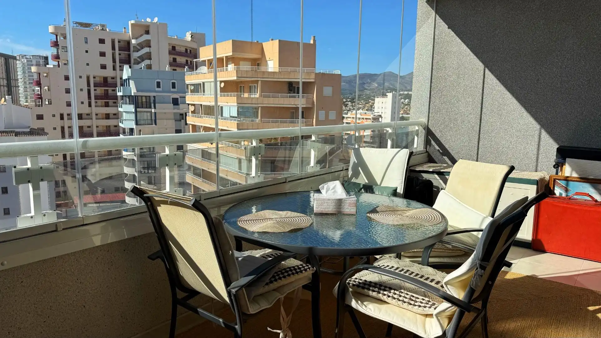 Terrassa de Apartament en venda en Calpe / Calp amb Aire condicionat, Calefacció i Jardí privat