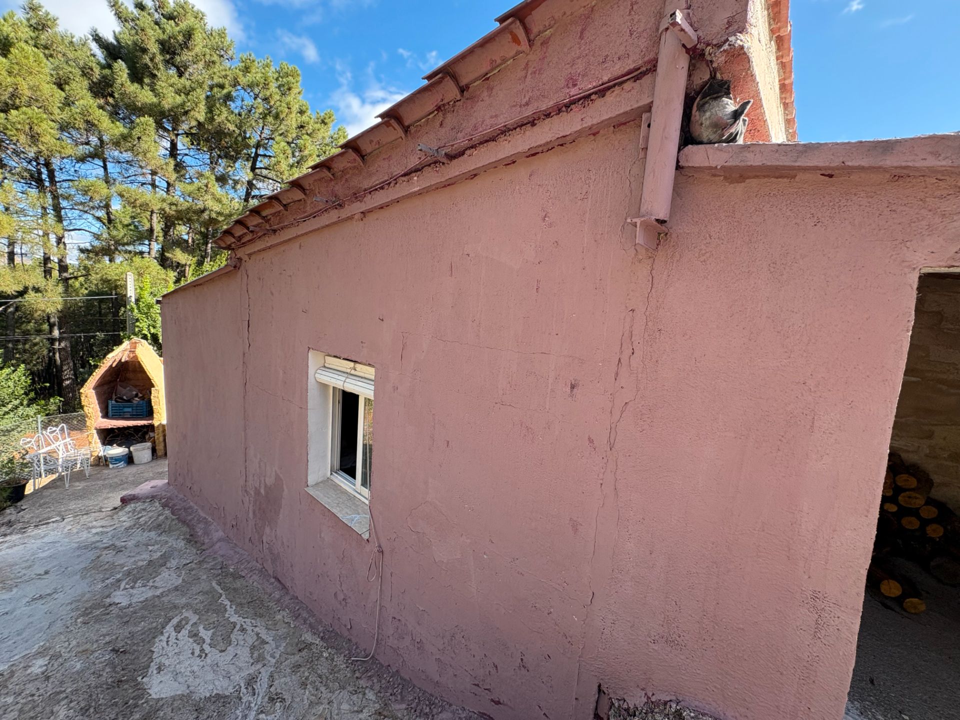 Exterior view of House or chalet for sale in El Tiemblo   with Private garden and Furnished