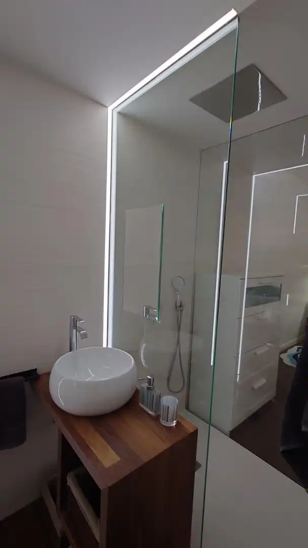 Badezimmer von Wohnungen zur Miete in Mogán mit Privatgarten, Terrasse und Gemeinschaftspool