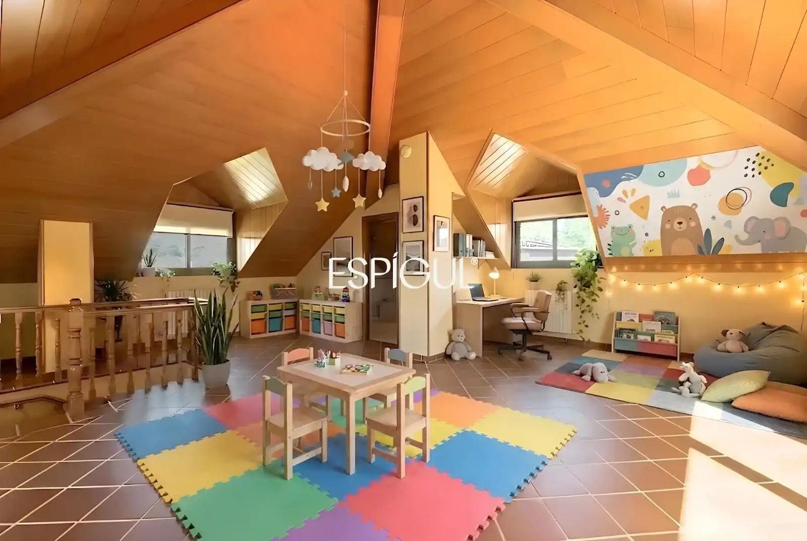 Living room of Houses for sale in Sant Cugat del Vallès  with Air Conditioner, Heating and Storage room