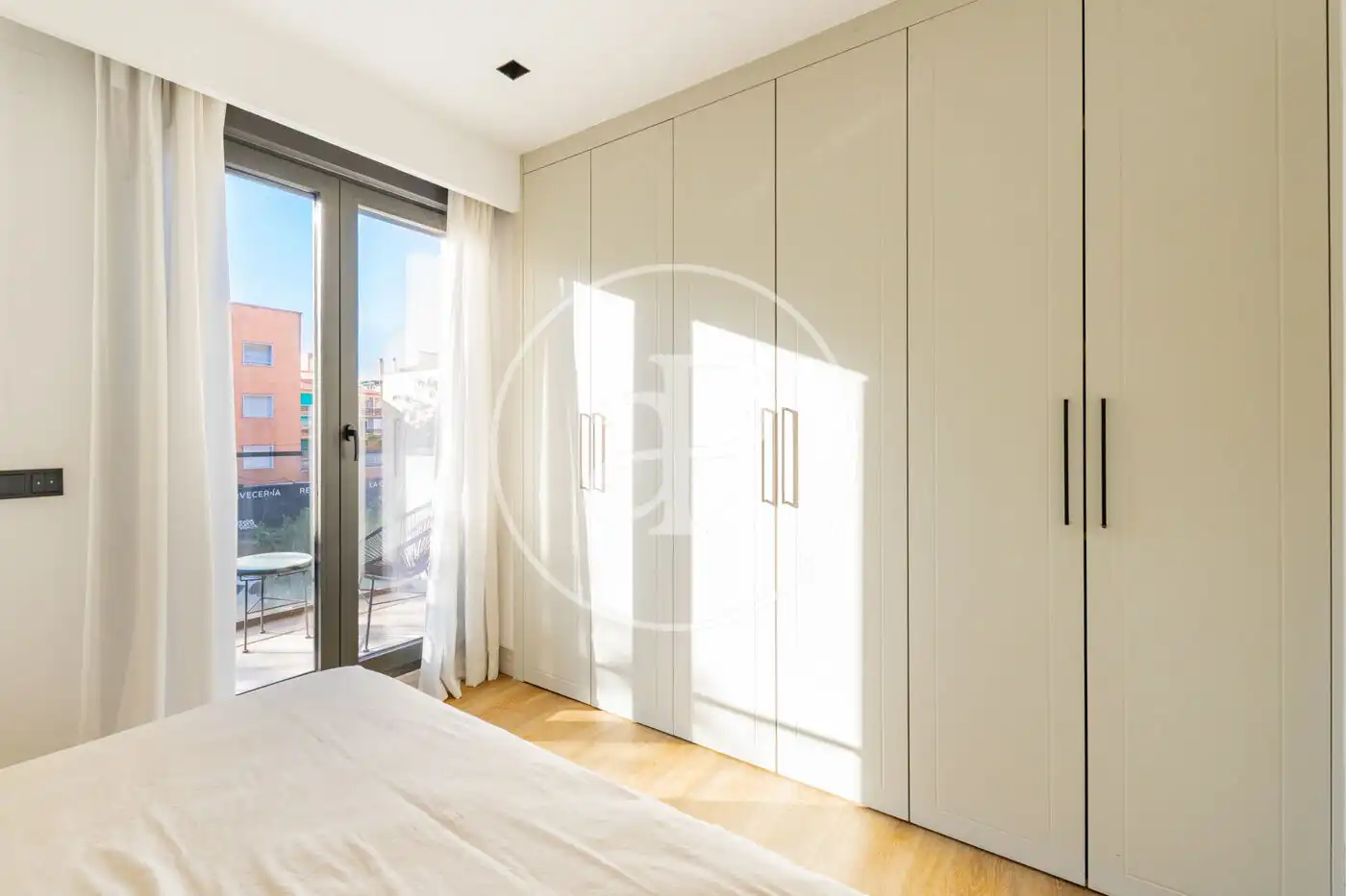 Schlafzimmer von Wohnung zur Miete in Madrid mit Klimaanlage, Heizung und Privatgarten