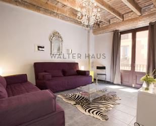 Living room of Flat to rent in  Barcelona Capital  with Air Conditioner, Heating and Furnished