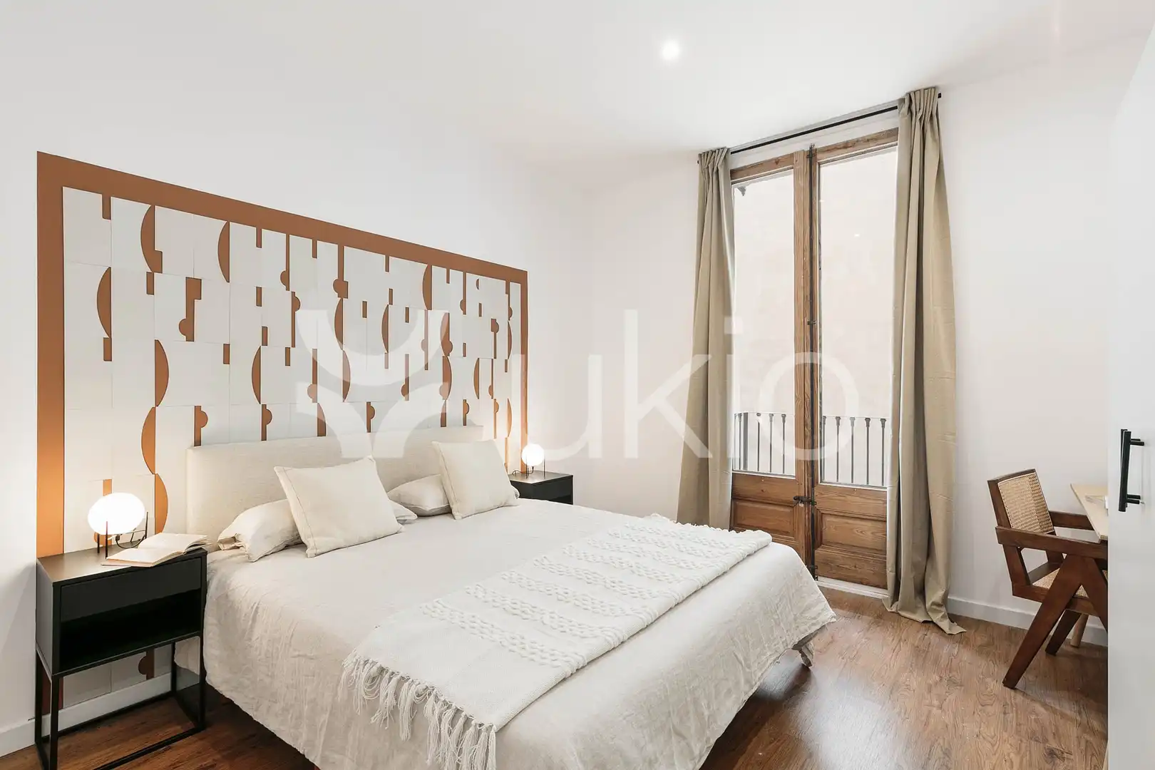 Bedroom of Apartments for rent in Barcelona  with Air Conditioner, Heating and Furnished