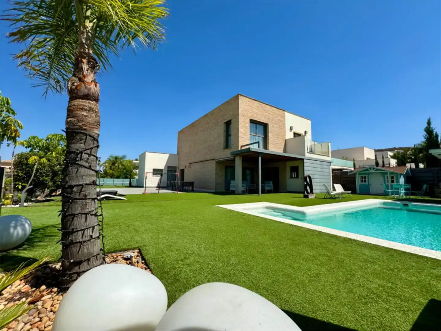 Vista exterior de Casa o xalet en venda en Molina de Segura amb Aire condicionat i Piscina