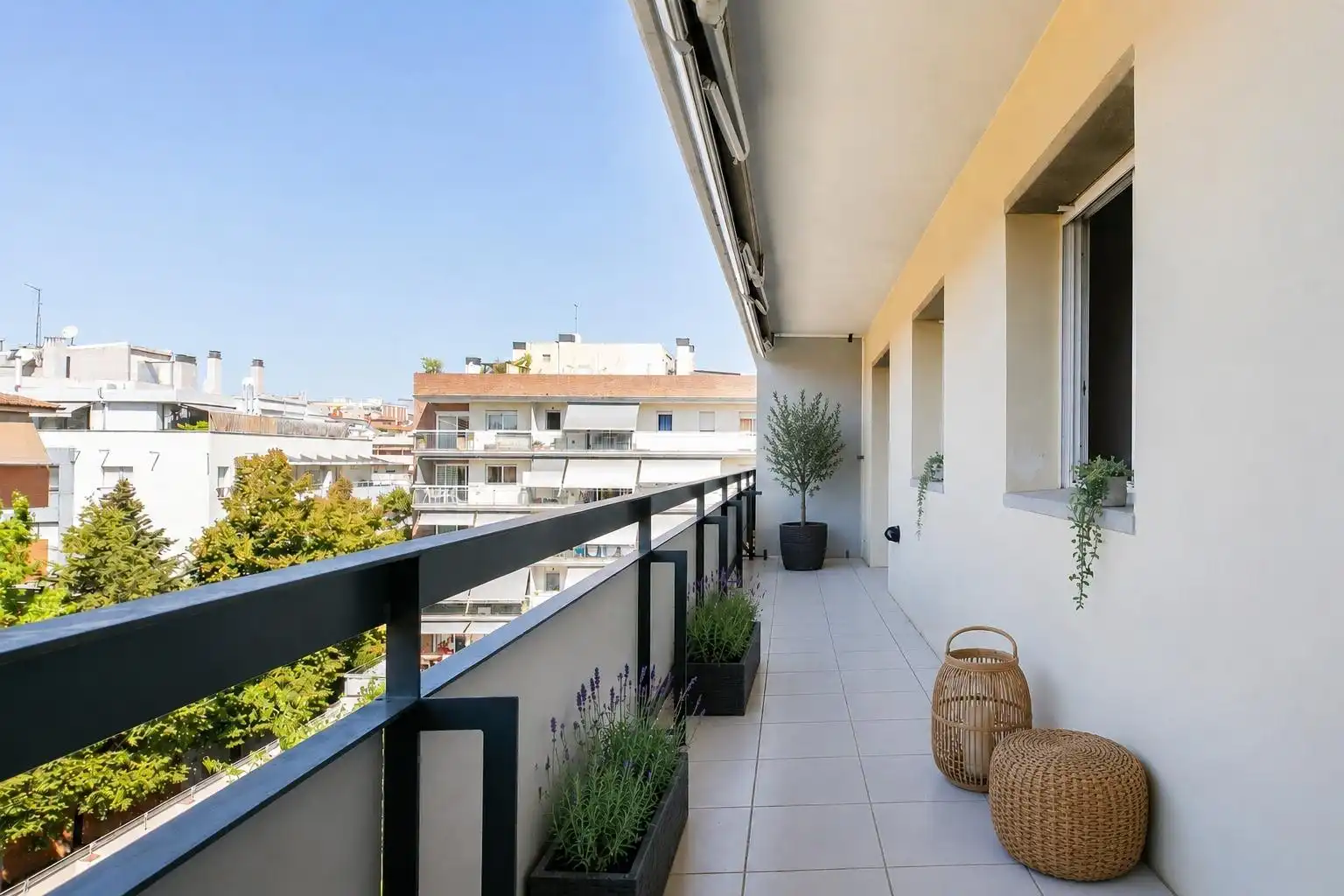 Terrasse von Dachboden zum Verkauf in Sant Cugat del Vallès mit Klimaanlage, Heizung und Privatgarten