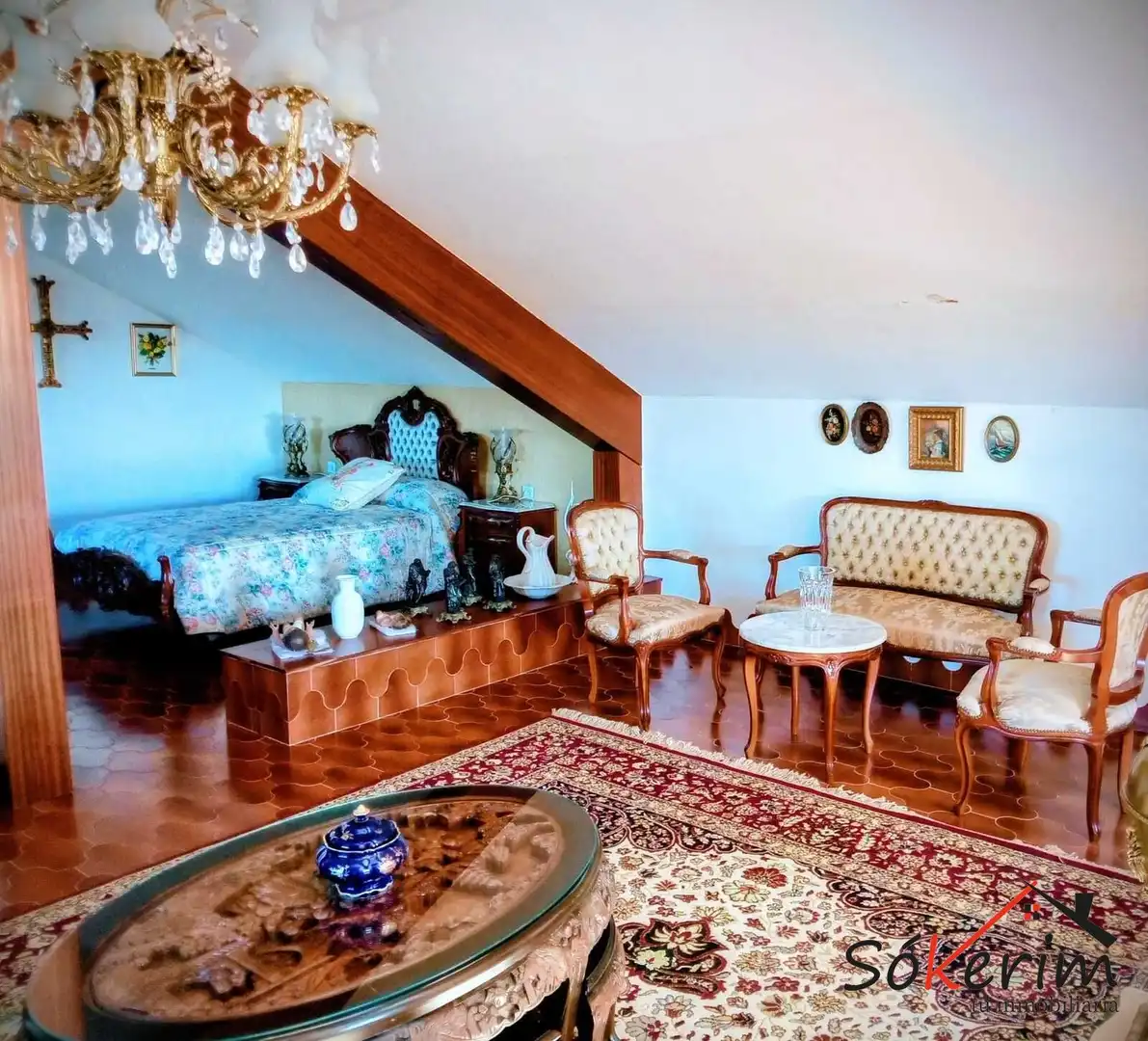 Living room of Houses for sale in Villajoyosa / La Vila Joiosa  with Air Conditioner, Heating and Private garden