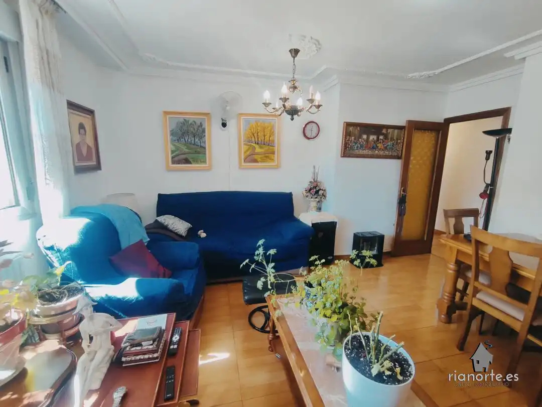 Living room of Flat for sale in Laviana  with Heating, Terrace and Storage room
