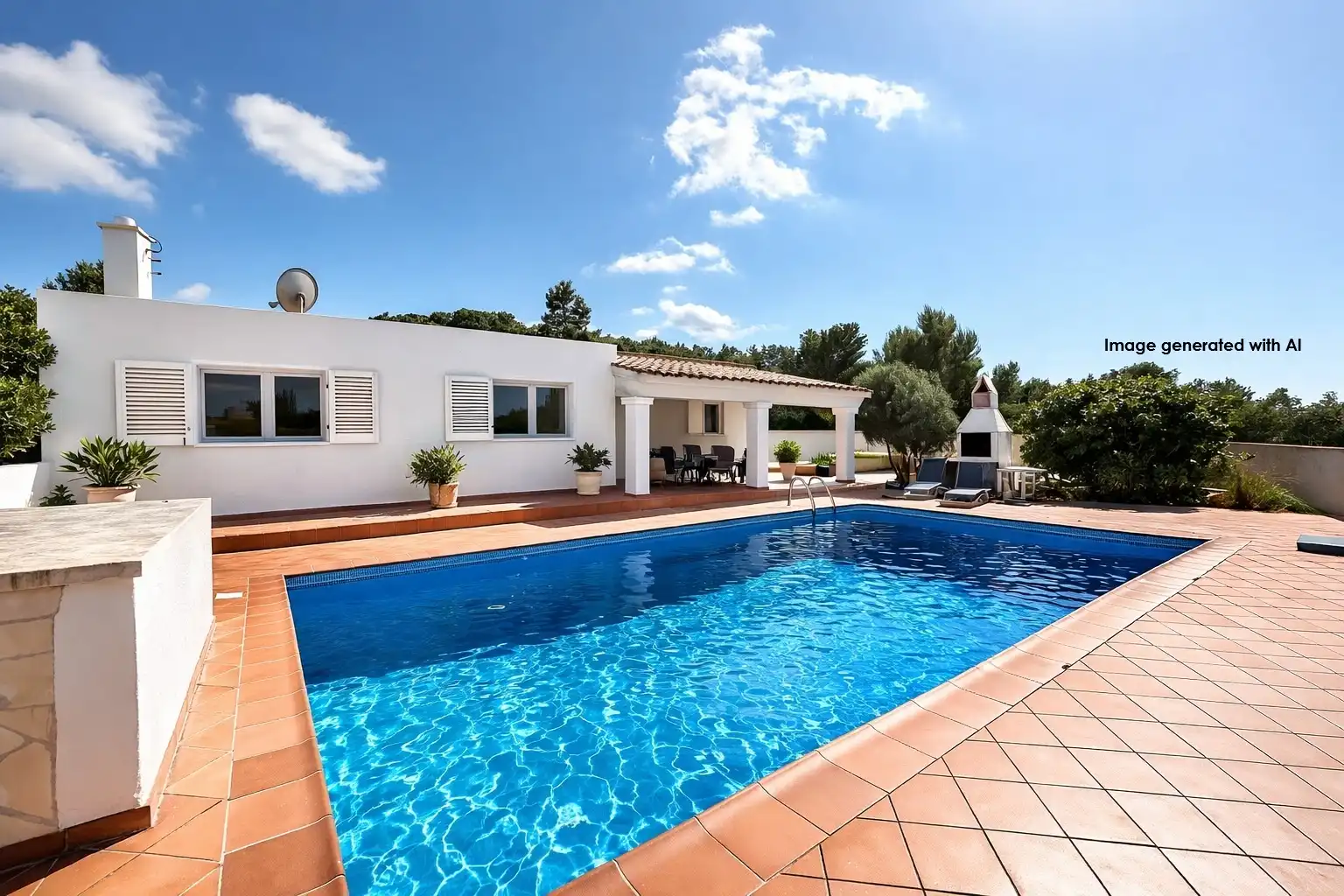 Swimming pool of Houses for sale in Sant Josep de sa Talaia  with Air Conditioner, Heating and Terrace