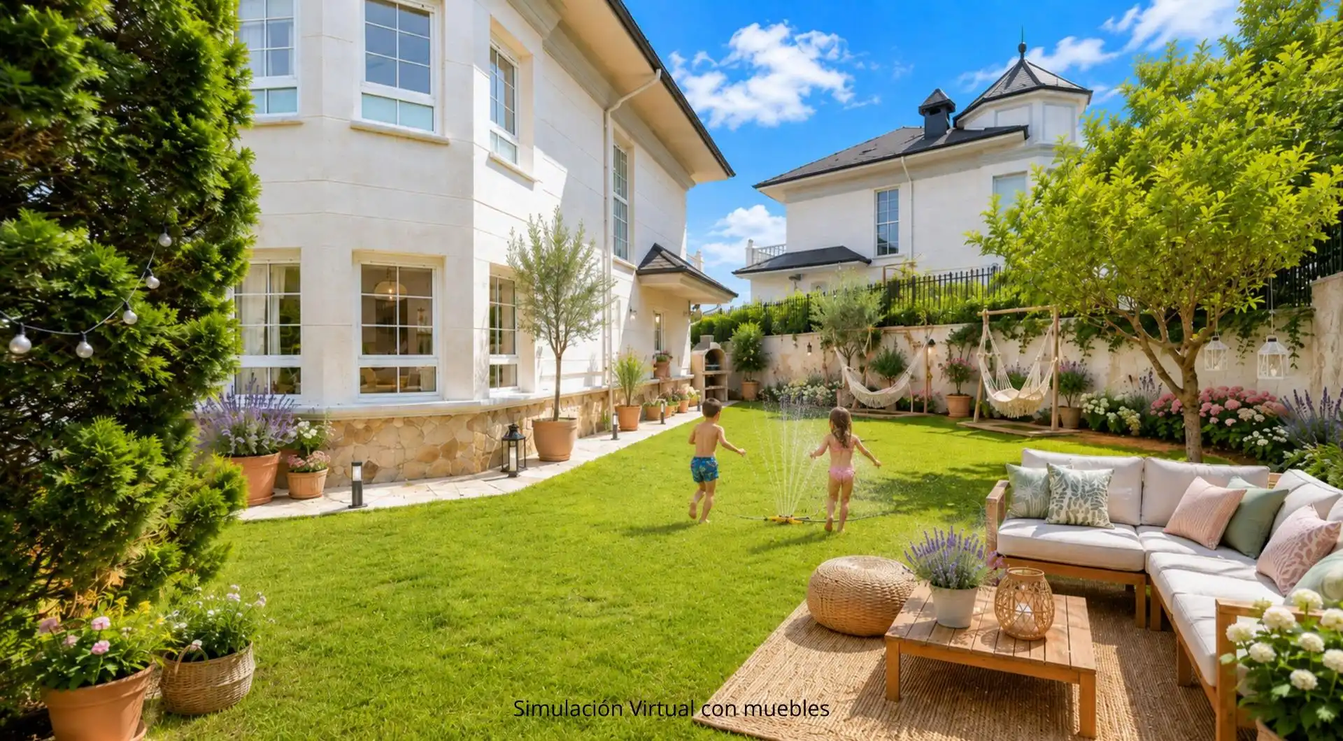 Jardín de Casa adosada en venta en Bárcena de Cicero con Calefacción, Jardín privado y Terraza