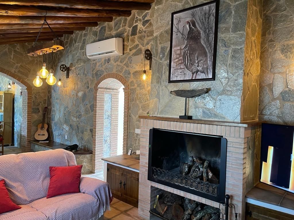 Sala d'estar de Finca rústica en venda en Villanueva de los Castillejos amb Aire condicionat, Calefacció i Terrassa