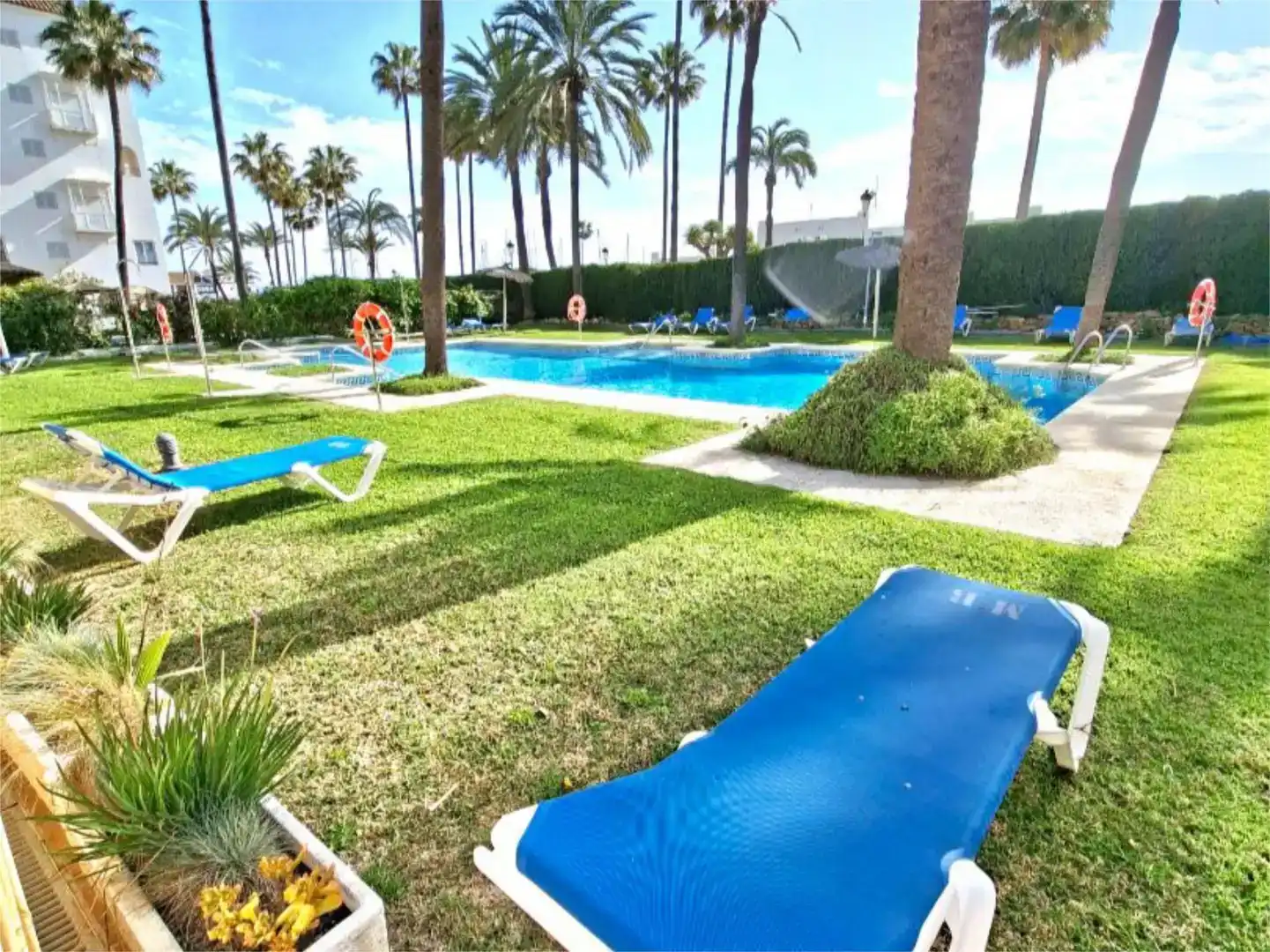 Swimming pool of Flat for sale in Manilva  with Air Conditioner and Swimming Pool
