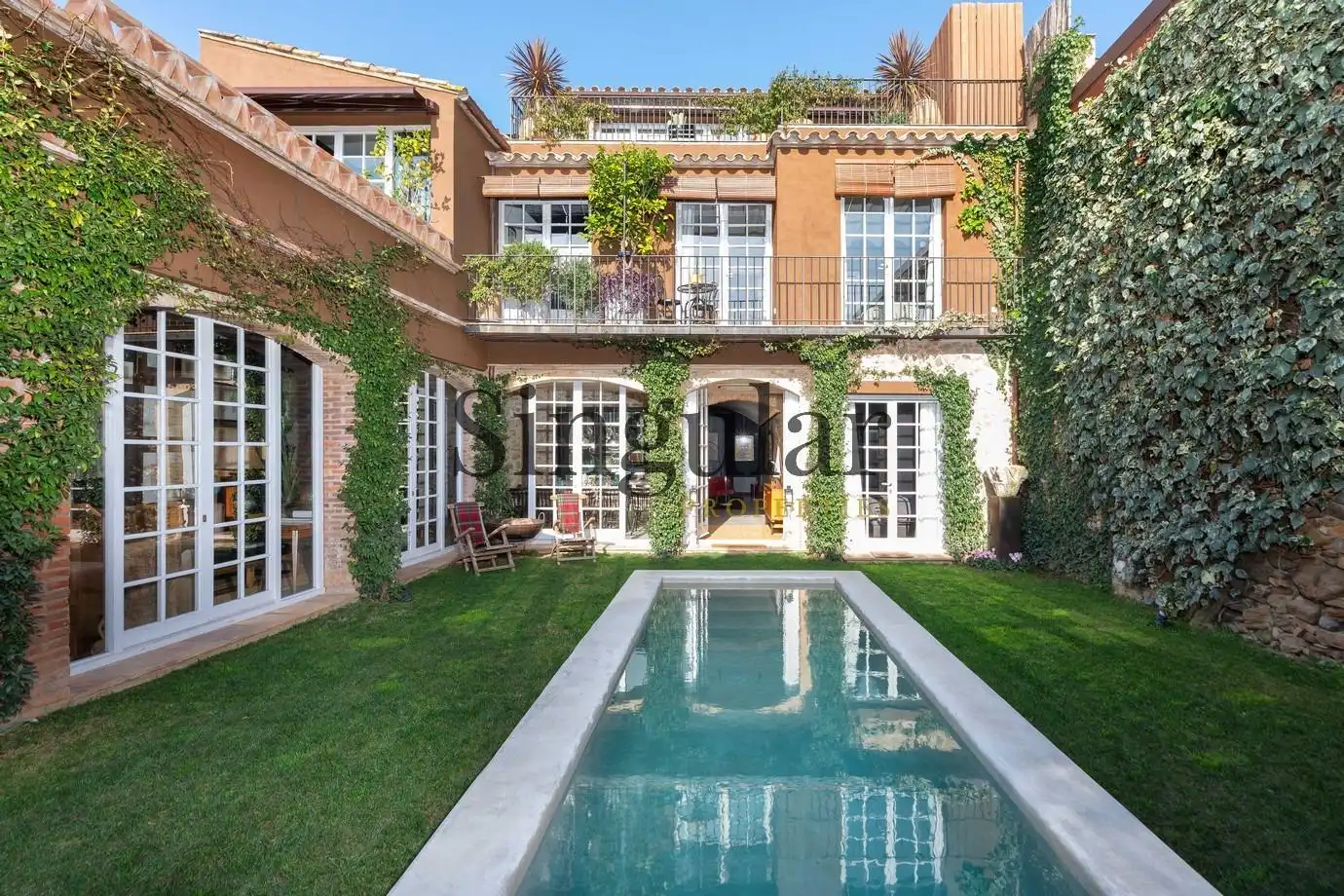 Garten von Country house zum Verkauf in Corçà mit Klimaanlage, Heizung und Privatgarten
