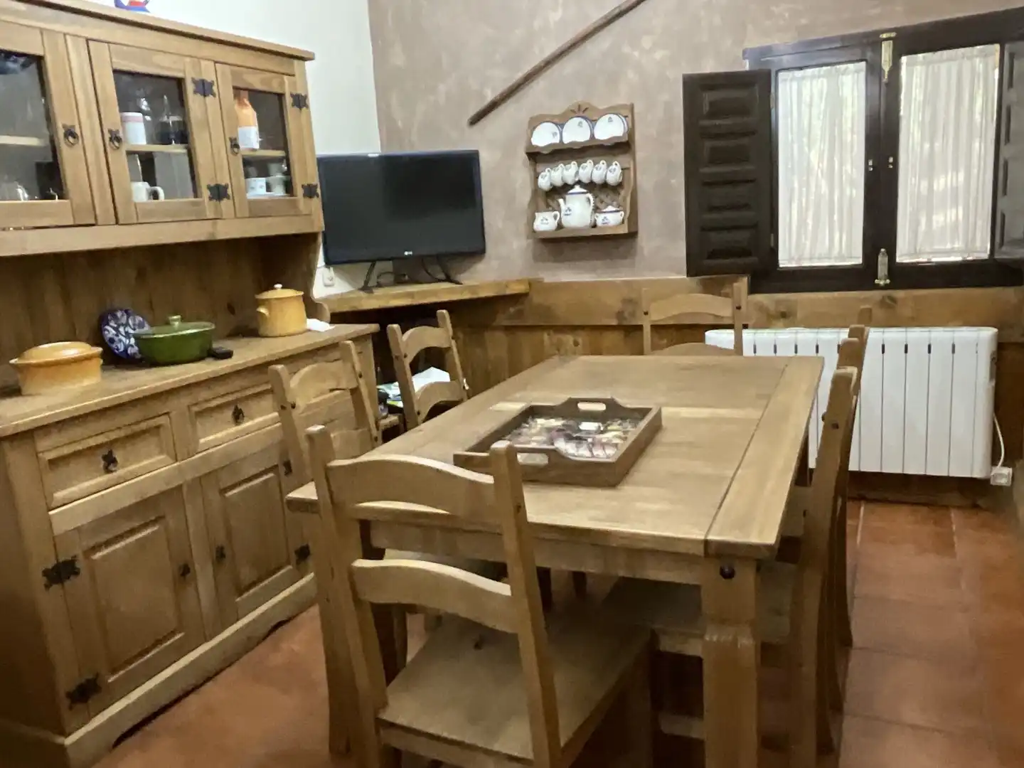 Dining room of Country homes for sale in Bobadilla  with Parquet flooring, Terrace and Storage room