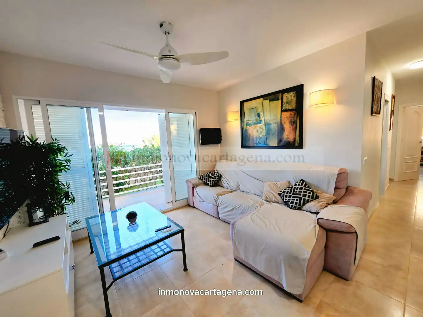 Sala de estar de Casa o chalet en venta en La Manga del Mar Menor con Aire acondicionado, Calefacción y Jardín privado
