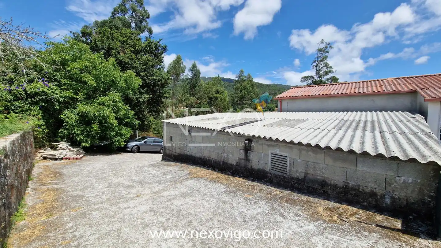 Vista exterior de Casa o chalet en venta en Moaña con Jardín privado, Terraza y Amueblado