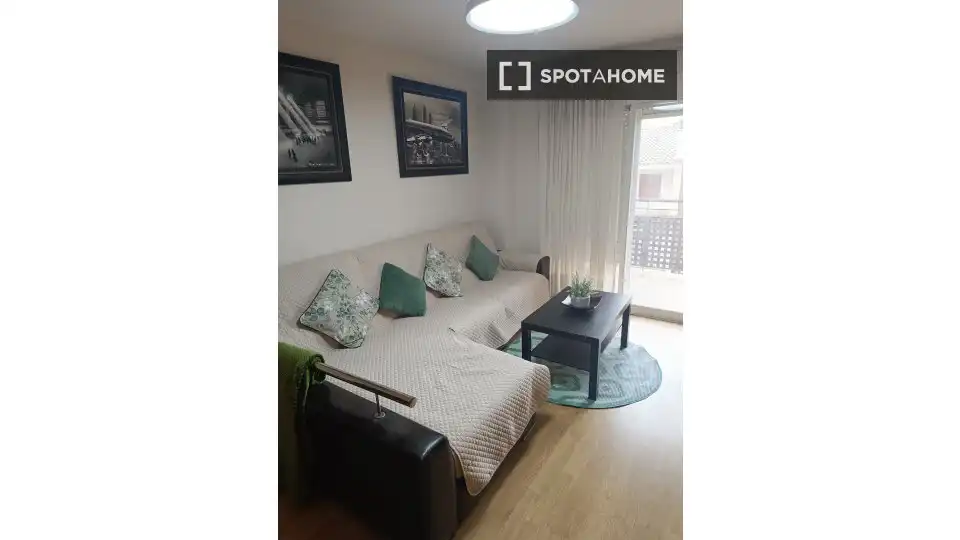 Living room of Flat for rent in Sagunto / Sagunt  with Air Conditioner, Heating and Furnished