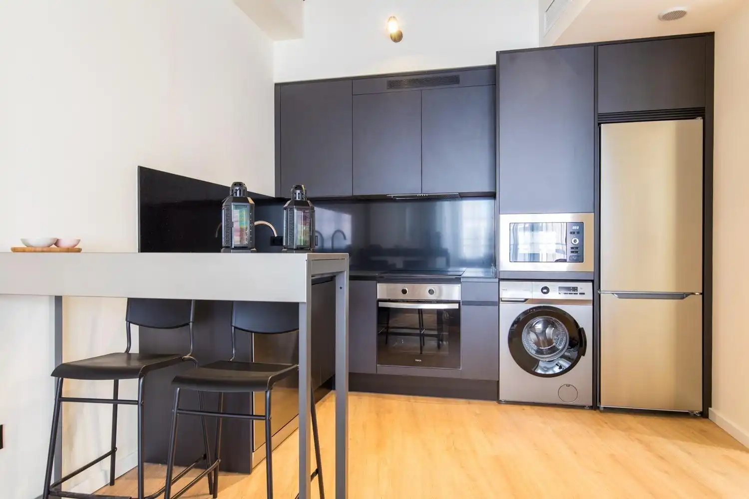 Cocina de Piso de alquiler en Zaragoza con Aire acondicionado, Calefacción y Parquet