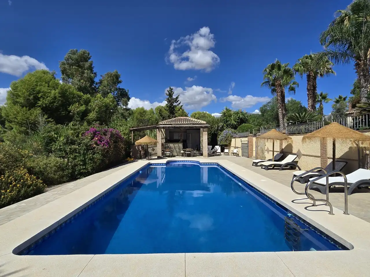 Swimming pool of Houses for sale in Viñuela  with Air Conditioner, Terrace and Swimming Pool