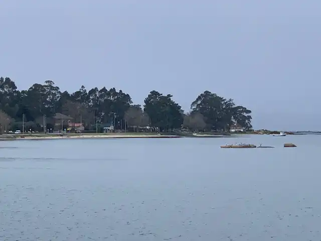 Außenansicht von Einfamilien-Reihenhaus zum Verkauf in Vilagarcía de Arousa mit Heizung, Privatgarten und Möbliert
