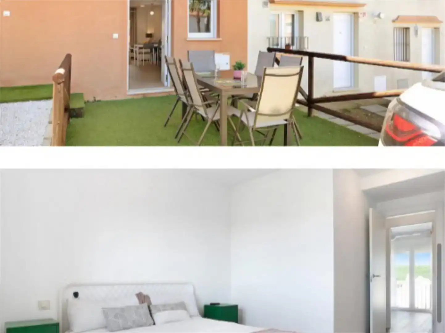 Terrassa de Dúplex de lloguer en Zahara de los Atunes amb Aire condicionat, Jardí privat i Piscina