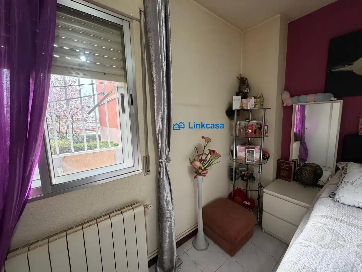 Bedroom of Flat for sale in Fuenlabrada  with Air Conditioner, Heating and Balcony