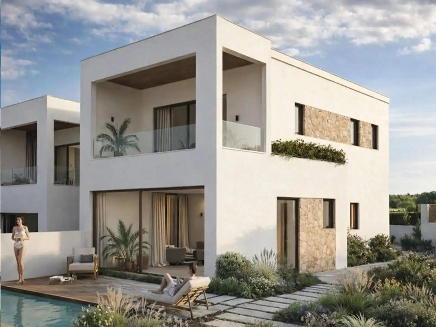 Vista exterior de Casa o xalet en venda en Orihuela amb Aire condicionat, Jardí privat i Terrassa