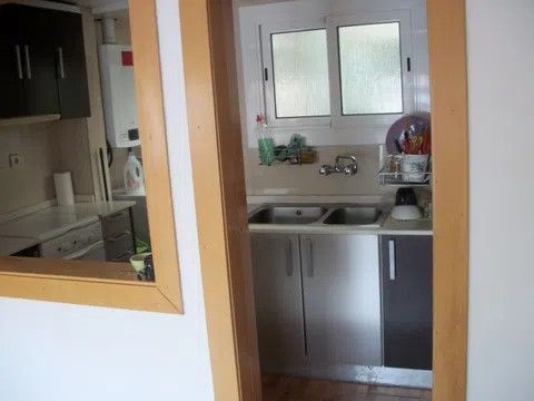 Cuina de Pis en venda en Terrassa amb Moblat i Balcó