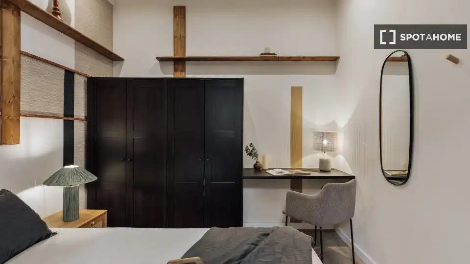 Habitación de Piso de alquiler en Barcelona con Aire acondicionado, Calefacción y Amueblado